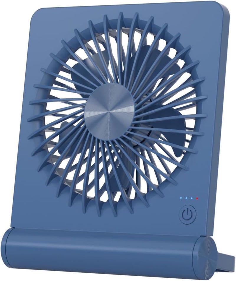 Tevelecin Small Desk Fan,Rechargeable USB Fan Battery Operated,Ultra Quiet, Strong Wind, 3 Speeds Travel Fans - Image 1